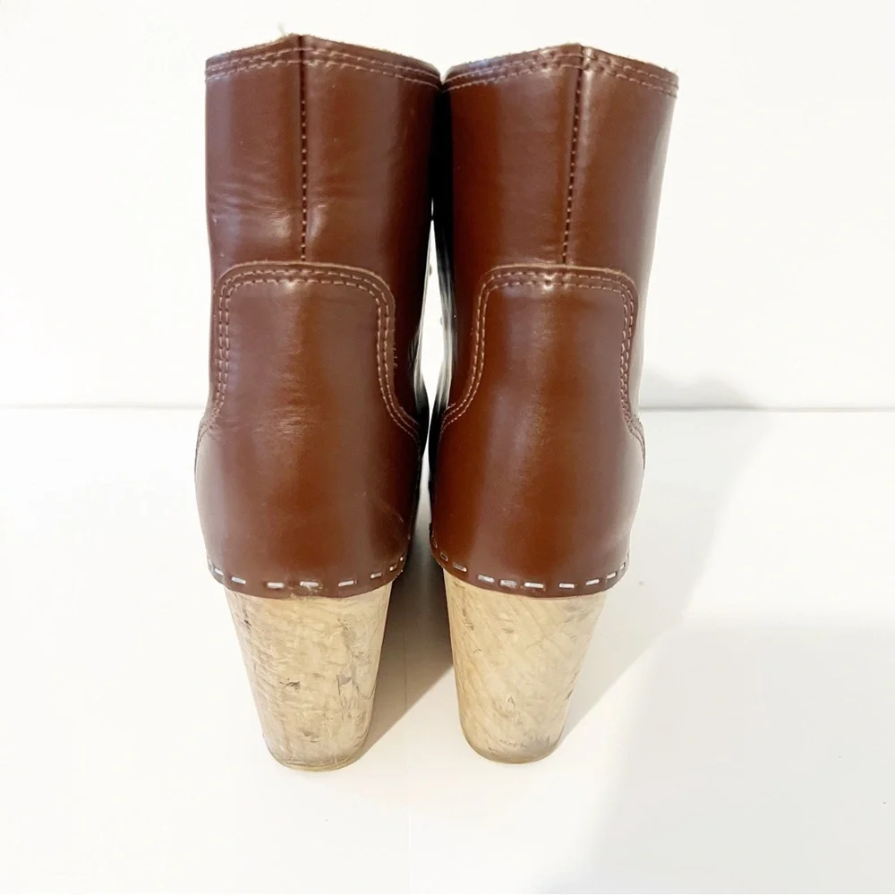 Maguba Casablanca Wedge Clog Lace-Up Booties-Women’s Size-US 10/EU 41